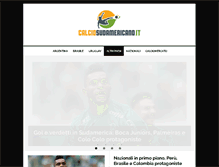 Tablet Screenshot of calciosudamericano.it